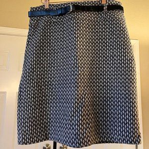 High-waisted pencil skirt